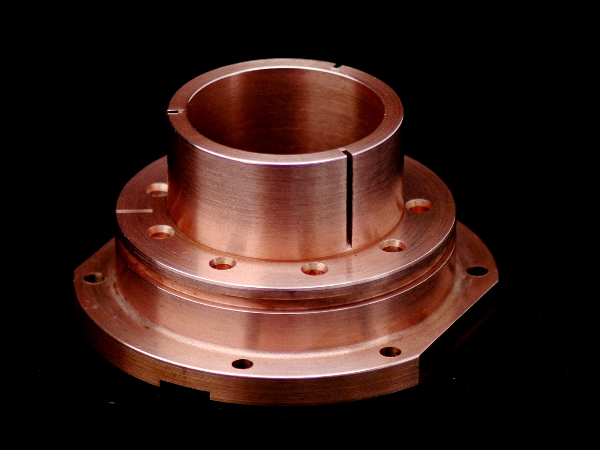 Lathed & Milled Copper Part used in the Semiconductor Industry