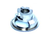 5 Axis milled titanium part used in Optics Industries.