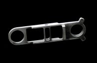 Milled aluminum part used in the Electronics Industry.