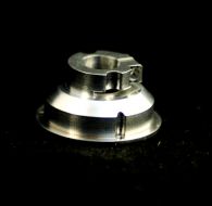 5 Axis milled titanium part used in Optics Industries