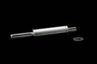 Lathed and milled stainless steel pump part.