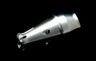 Lathed and Milled Aluminum Prototype Pump Part.
